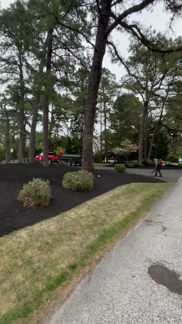 Video: Fresh mulch installation